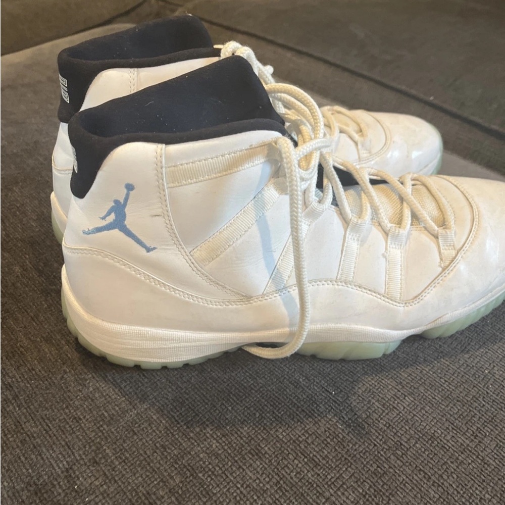 Jordan White and Black High-Top Sneakers